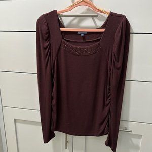 Democracy Purple Sweater with Sequins